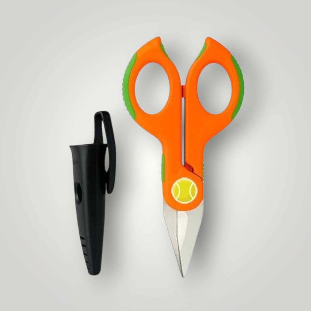 Intercable 16020-F1-Tennis in 1 Forbice per Elettricisti, Tagliare, Spellare, Crimpare, F1, Rame , arancione - Rikushop