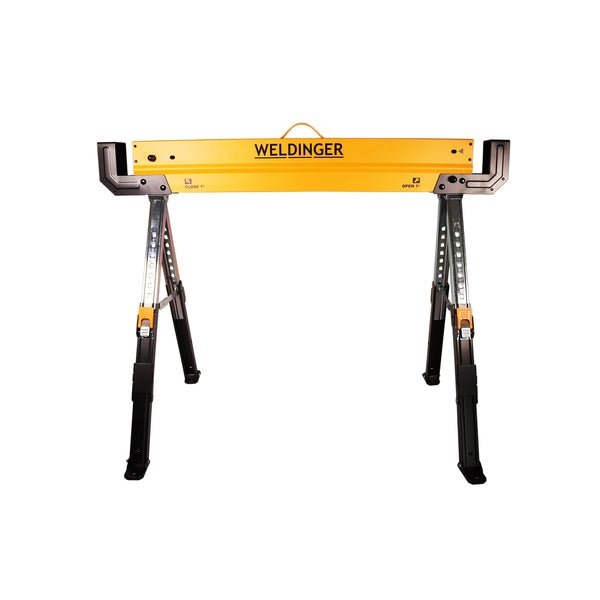 Cavalletto da lavoro WELDINGER regolabile, fino a 590 kg di carico - Rikushop