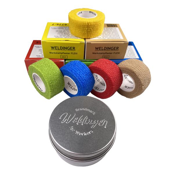 Cerotti per officina FLEXI - Set bendaggio colorato per le dita Weldinger - Rikushop