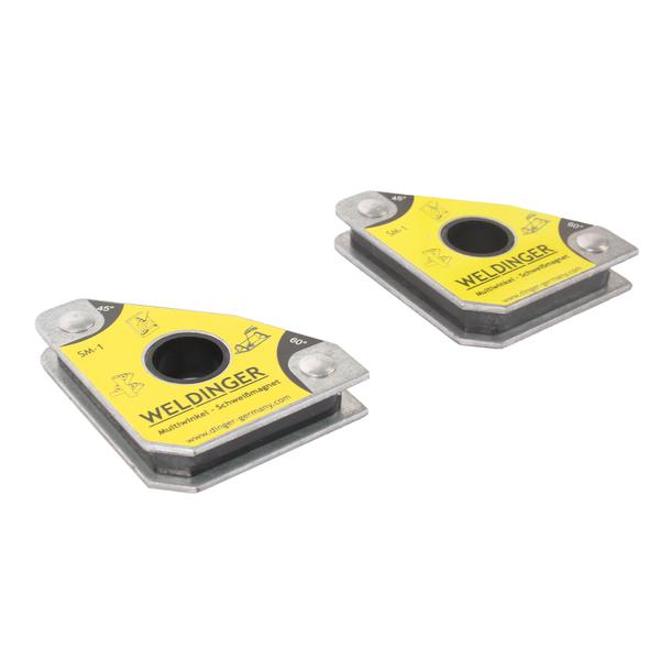 Confezione doppia di magneti per saldatura multiangolo SM - 1 ad alte prestazioni (59 x 50 x12 mm fino a 15 kg) WELDINGER - Rikushop