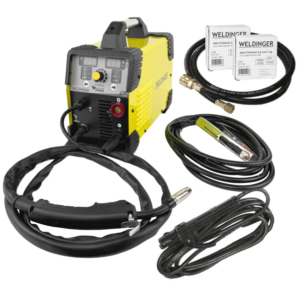 Kit Saldatrice MIG/MAG Weldinger ME180 Mini 0,6/0,8mm sinergica (VERSIONE GAS) - Rikushop