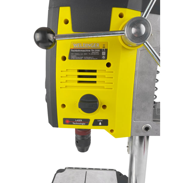 Trapano a colonna TB-2500 elettronico 200-2500 giri/min 800 W WELDINGER - Rikushop