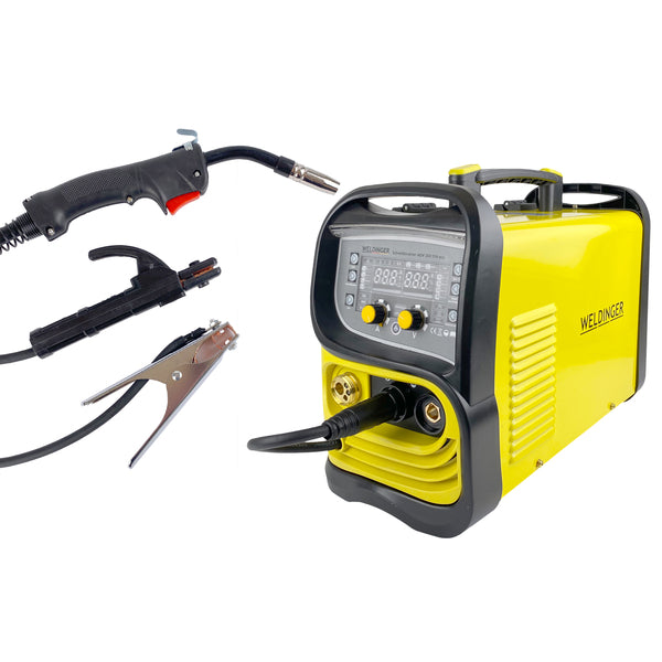 WELDINGER MEW 200 SYN eco inverter sinergico per saldatura MIG-MAG 2T/4T Spot 200 A - Rikushop