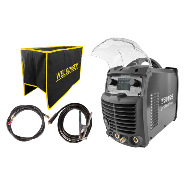 Inverter per saldatura TIG WELDINGER WE 2030P AC/DC pro digital (senza pacchetto tubi flessibili) - Rikushop