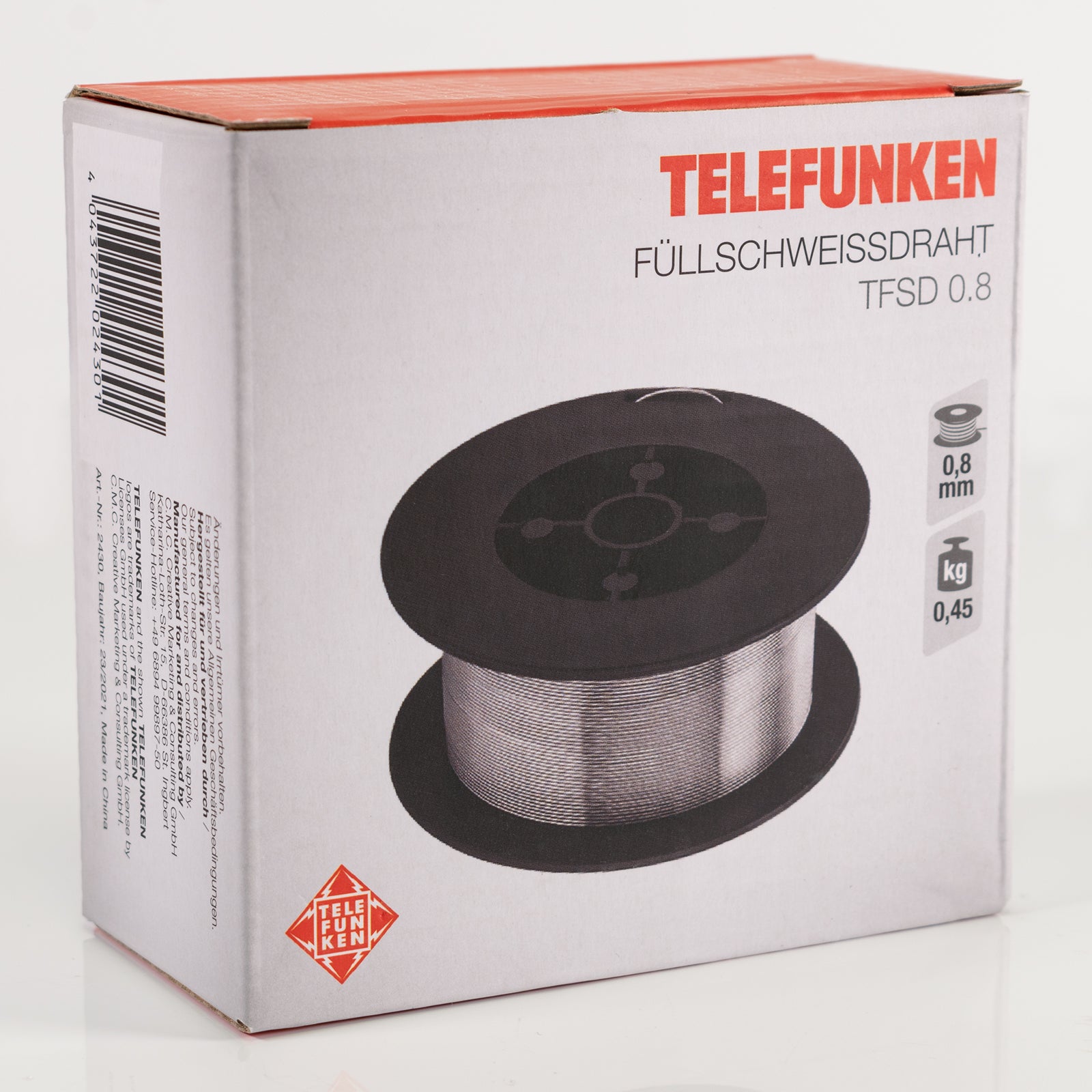 Filo animato Telefunken  (no gas) bobina D100 da 450 grammi - Rikushop