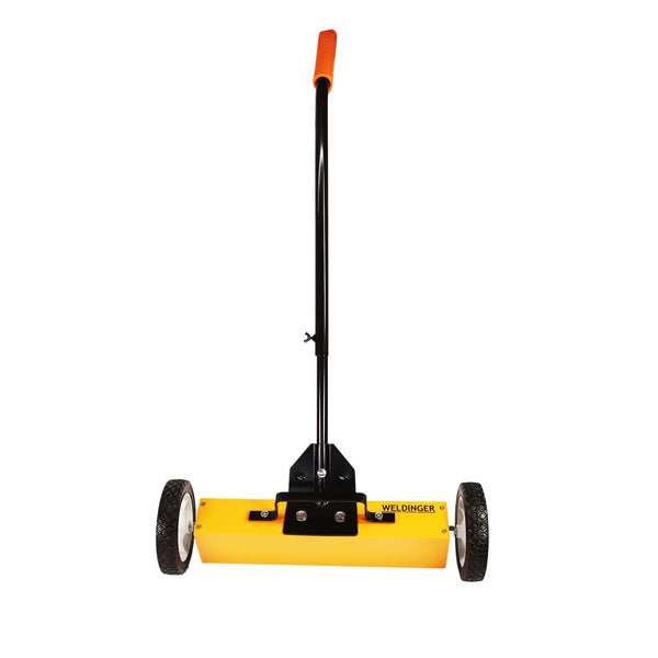 Raccoglitore di trucioli a pavimento magnetico Larghezza di lavoro 400 mm manico regolabile in altezza (scopa magnetica) WELDINGER - Rikushop