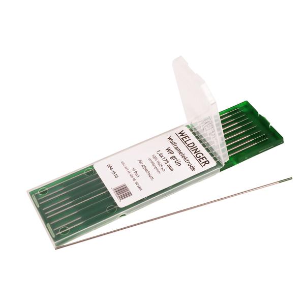 Elettrodo di tungsteno TIG WP-verde 1.6x175mm 10 pezzi - Rikushop