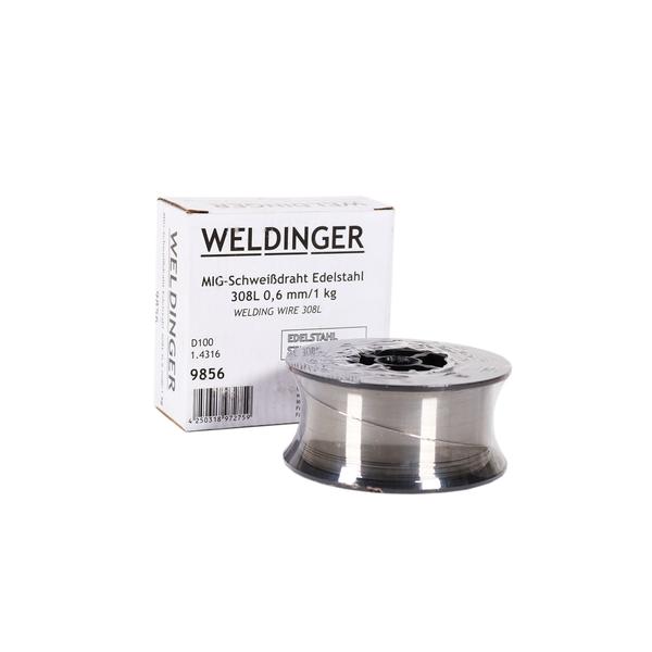 Filo di saldatura MIG V2A 1,0 kg in acciaio inossidabile 308L 1.4316 WELDINGER - Rikushop