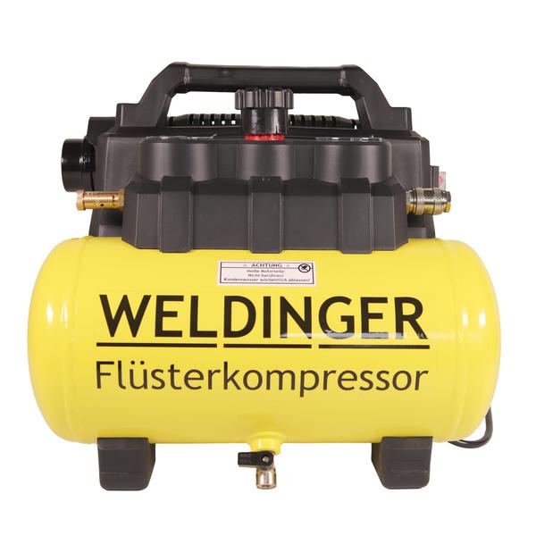 FK 135 Pocket WELDINGER compressore silenziato 135 l uscita aria-8bar-6l serbatoio 1100W - Rikushop