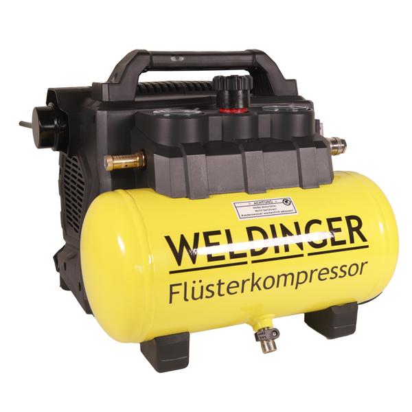 FK 135 Pocket WELDINGER compressore silenziato 135 l uscita aria-8bar-6l serbatoio 1100W - Rikushop