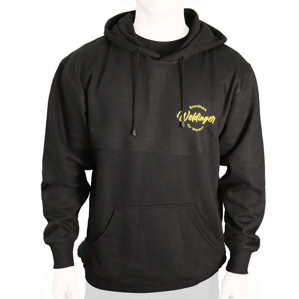 Felpa con cappuccio WELDINGER nera taglia S-XXL maglia con cappuccio - Rikushop