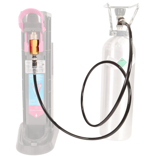 Novita'!!! Tubo ad alta pressione con adattatore DUO/TERRA 1,5 m (adatto per produttore di bibite Soda Stream Duo/Terra) - Rikushop