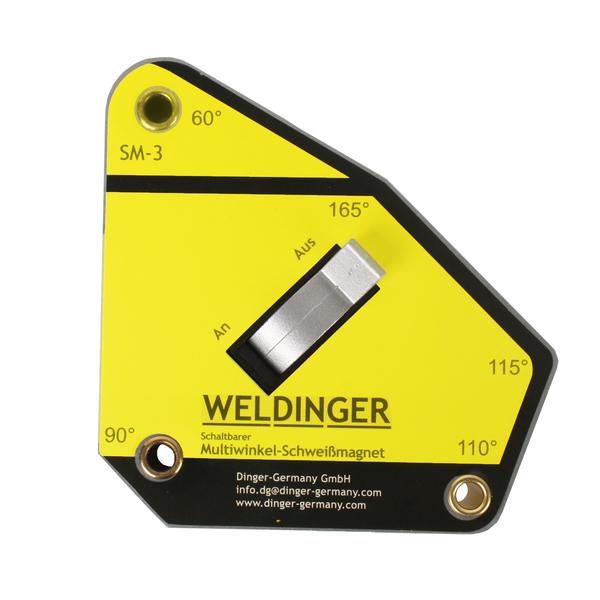 Magnete di saldatura multiangolo commutabile SM-3 (da 111 x 105 x 28 mm a 35 kg) Weldinger - Rikushop