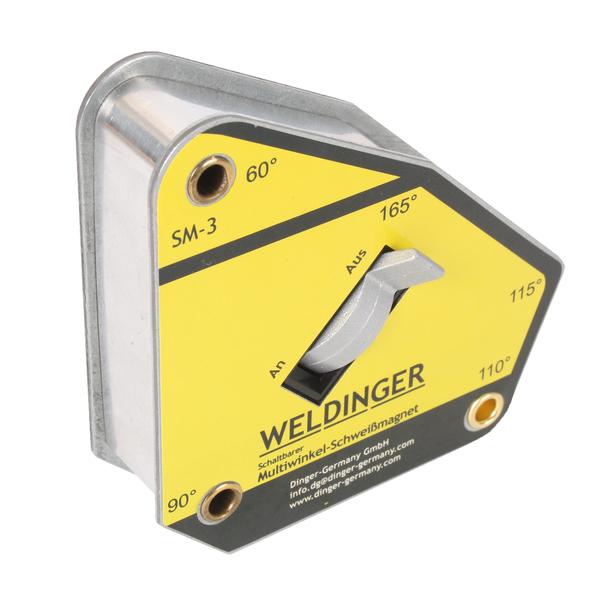 Magnete di saldatura multiangolo commutabile SM-3 (da 111 x 105 x 28 mm a 35 kg) Weldinger - Rikushop