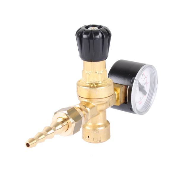 Regolatore di pressione con manometro per bombole usa e getta con attacco 1/4" - Rikushop