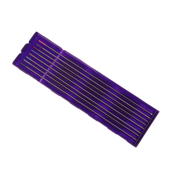 Scatola di prova con 8 pezzi di elettrodi di tungsteno da 1,6 mm, quasi tutti i colori WELDINGER - Rikushop