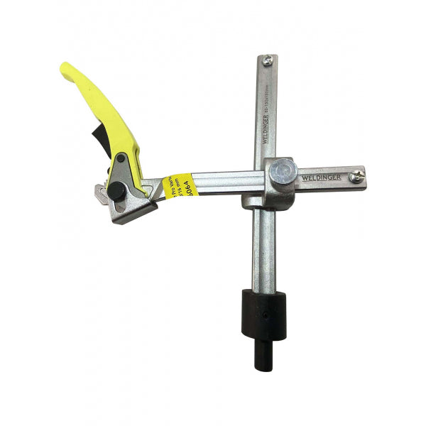 Morsetto per tavolo di saldatura pro vario 60-150x150 mm System 16 maniglia a cricchetto WELDINGER - Rikushop