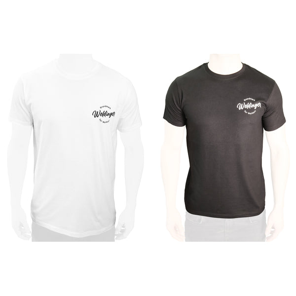 T-shirt WELDINGER con stampa logo nera o bianca taglia S-XXL - Rikushop