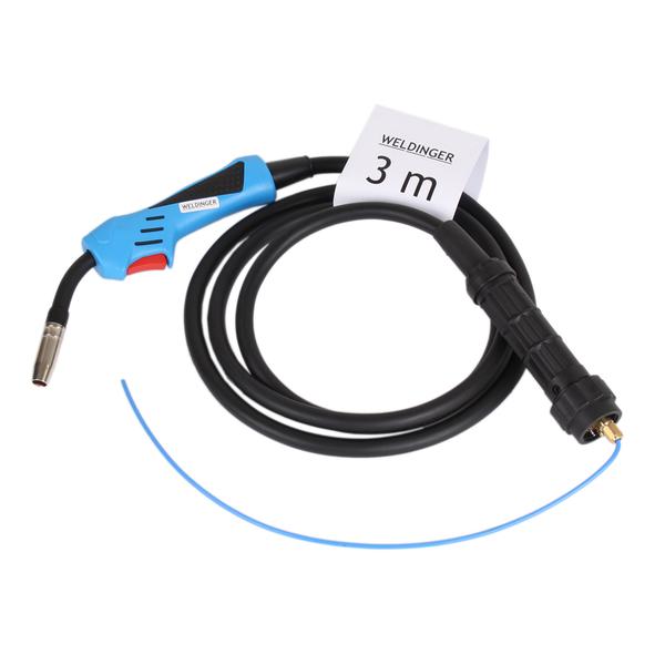 Torcia MIG/MAG MB15 con anima in Teflon e attacco EURO - Rikushop