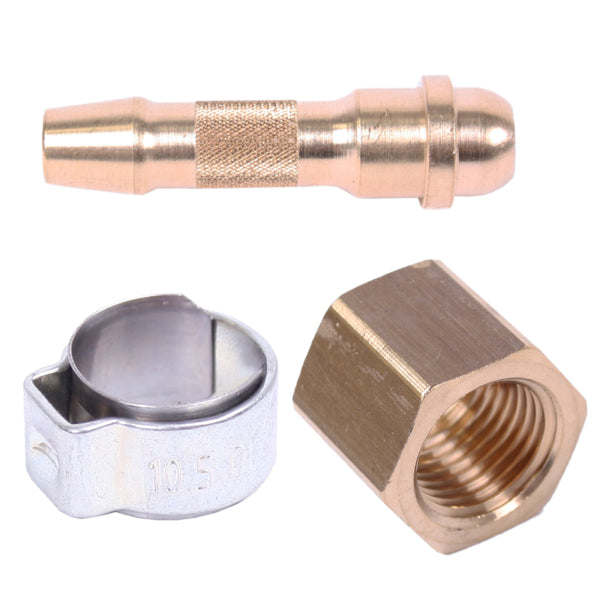 Kit conversione attacco gas 1/4" destro per torcia di saldatura Mauk TIG WP-17V per Parkside PMSG 200 A1 - Rikushop