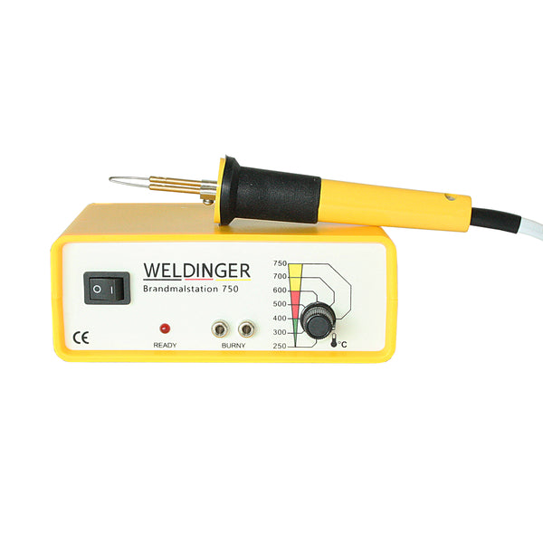 Stazione di marcatura pirografo WELDINGER BS 750 - regolazione elettronica, 40 W, fino a 750 ° C - Rikushop