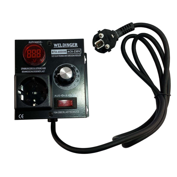 Regolatore di velocità WELDINGER Regolatore di tensione AC 230V 9A 4000W - Rikushop