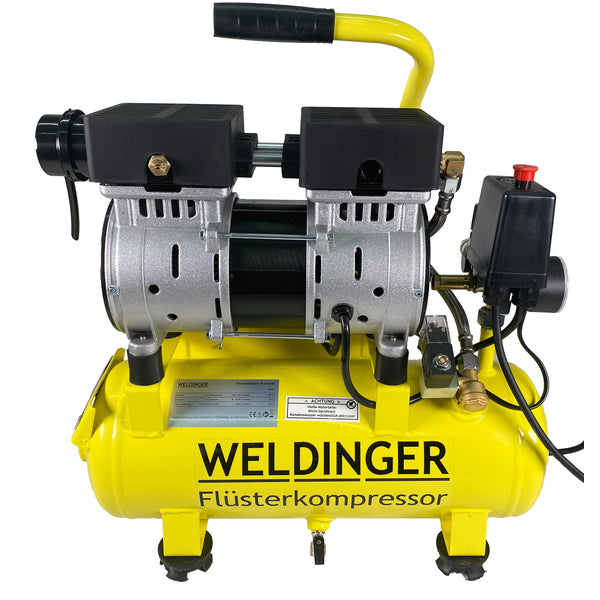 Weldinger FK65 Turbo compressore silenziato con serbatoio rivestito internamente - Rikushop