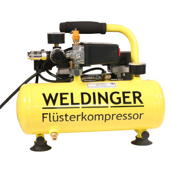 WELDINGER FK40 compressore compatto e silenziato 275 W 32 l / min regolatore di pressione compatibile systainer - Rikushop