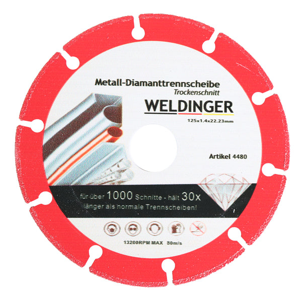 WELDINGER disco diamantato per metallo 125mm - Rikushop