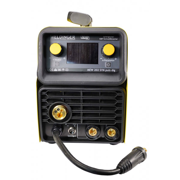 WELDINGER MEW 202 SYN puls dig 200A Saldatrice a impulsi sinergica MIG/MAG con azionamento a due rulli - Rikushop