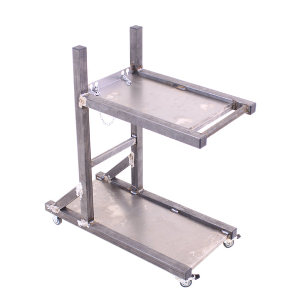 Kit carrello per saldatrice SW2E solido a 2 livelli per bottiglia 10l+20l Weldinger - Rikushop