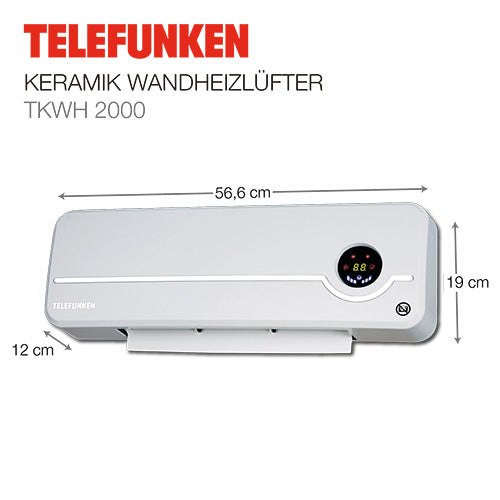Stufa da parete Telefunken TKWH 2000 - Rikushop