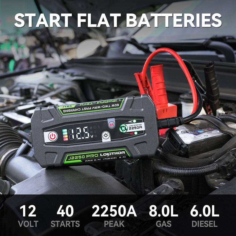 LOKITHOR Avviatore Jump Starter J2250 Pro - 2250A di spunto - Rikushop