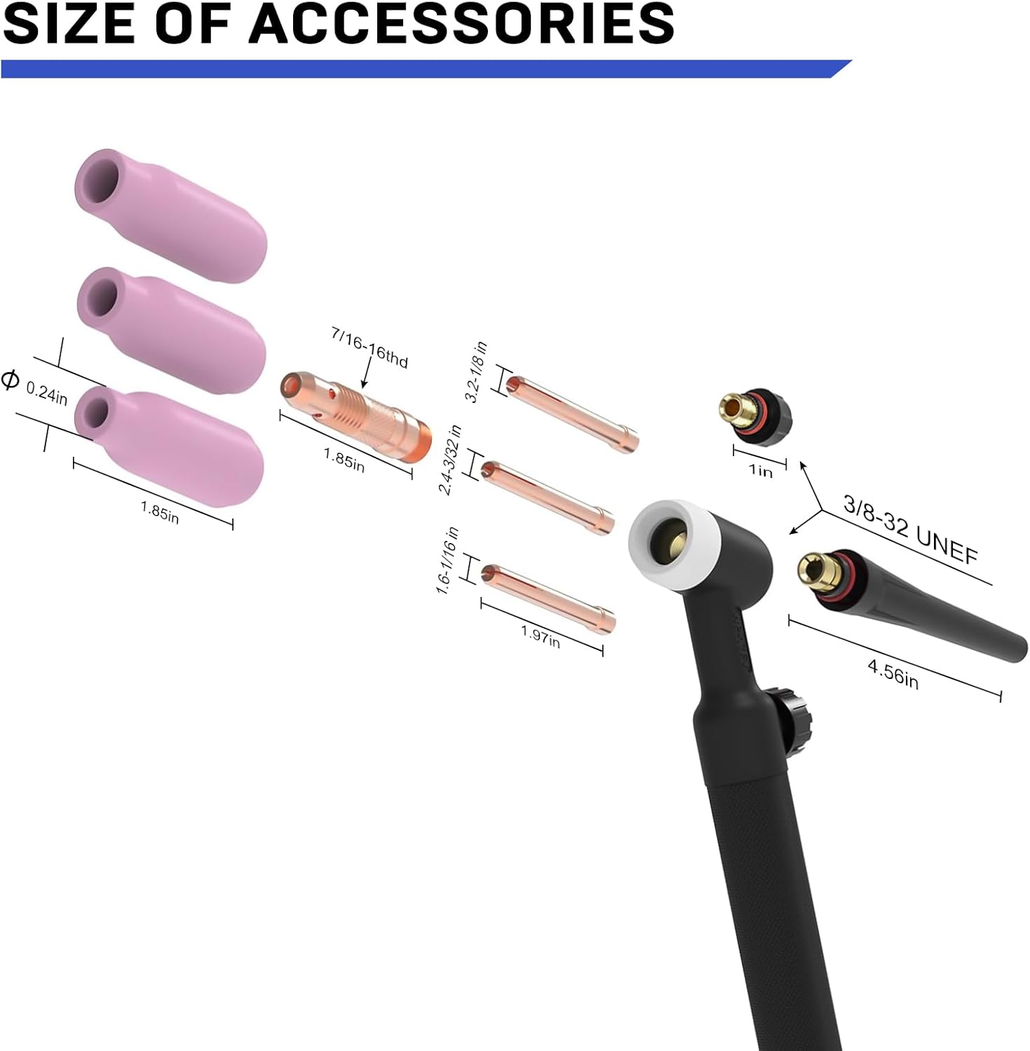 Reboot Torcia Tig WP17-FV  con testa flessibile per saldatrici Reboot RBM - Rikushop