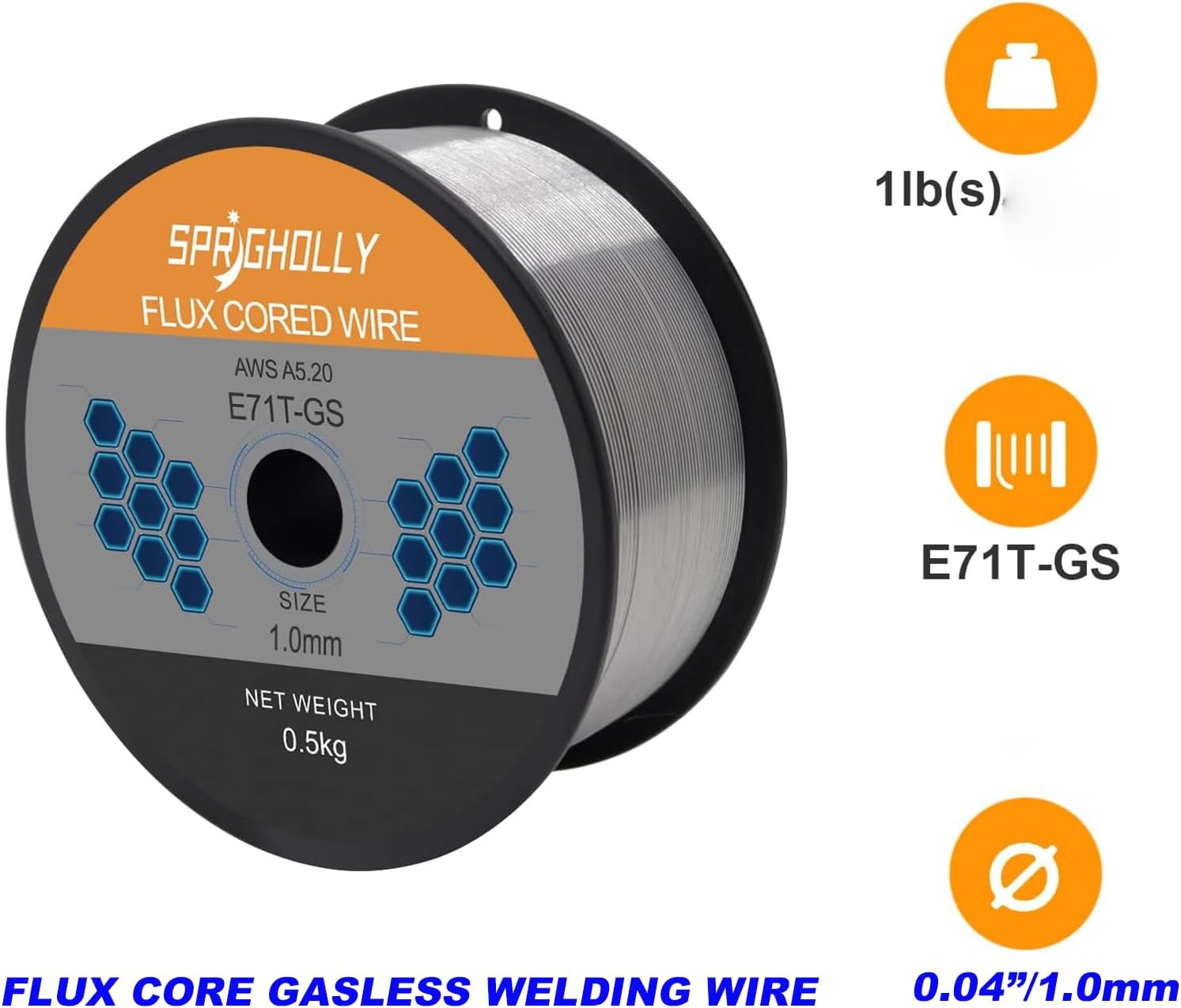 Filo animato (No gas) da 1,0 mm 0,5kg
