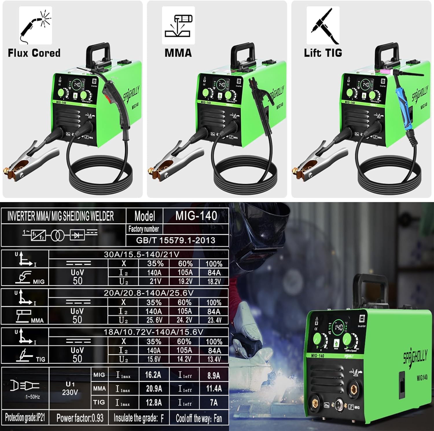 [RECON] Sprigholly MIG 140 PLUS-Saldatrice a filo animato e MMA