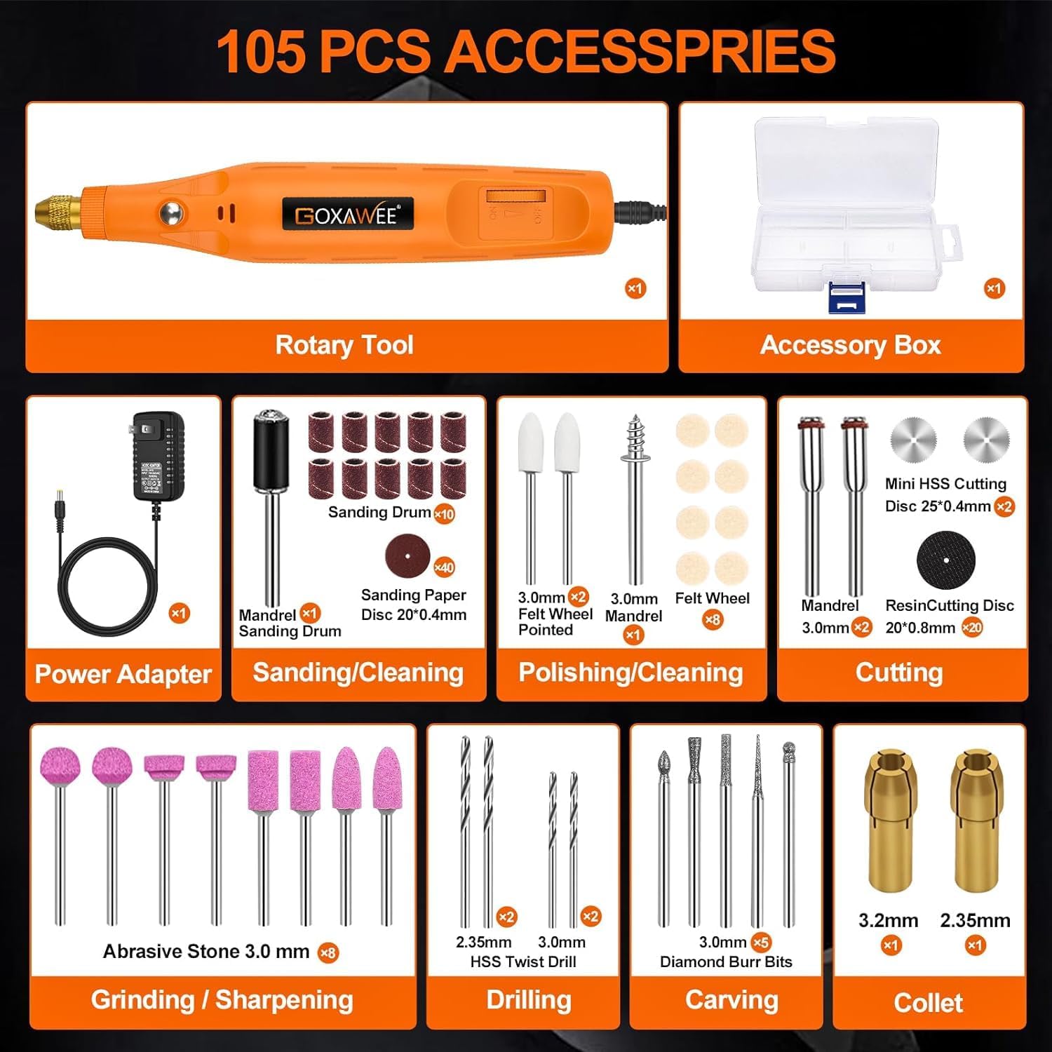 [RECON]Goxawee Utensile rotativo a corrente G5279 - Rikushop