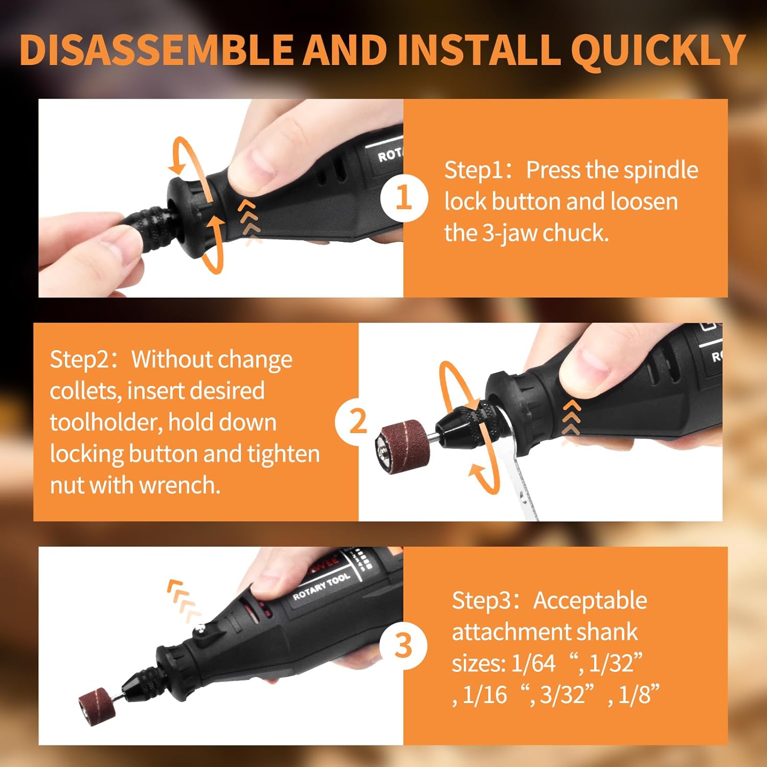 [RECON] GOXAWEE Utensile rotante revisionato G4007 - Rikushop