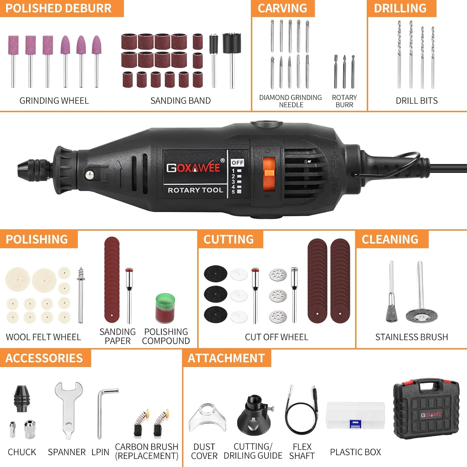 [RECON] GOXAWEE Utensile rotante revisionato G4007 - Rikushop