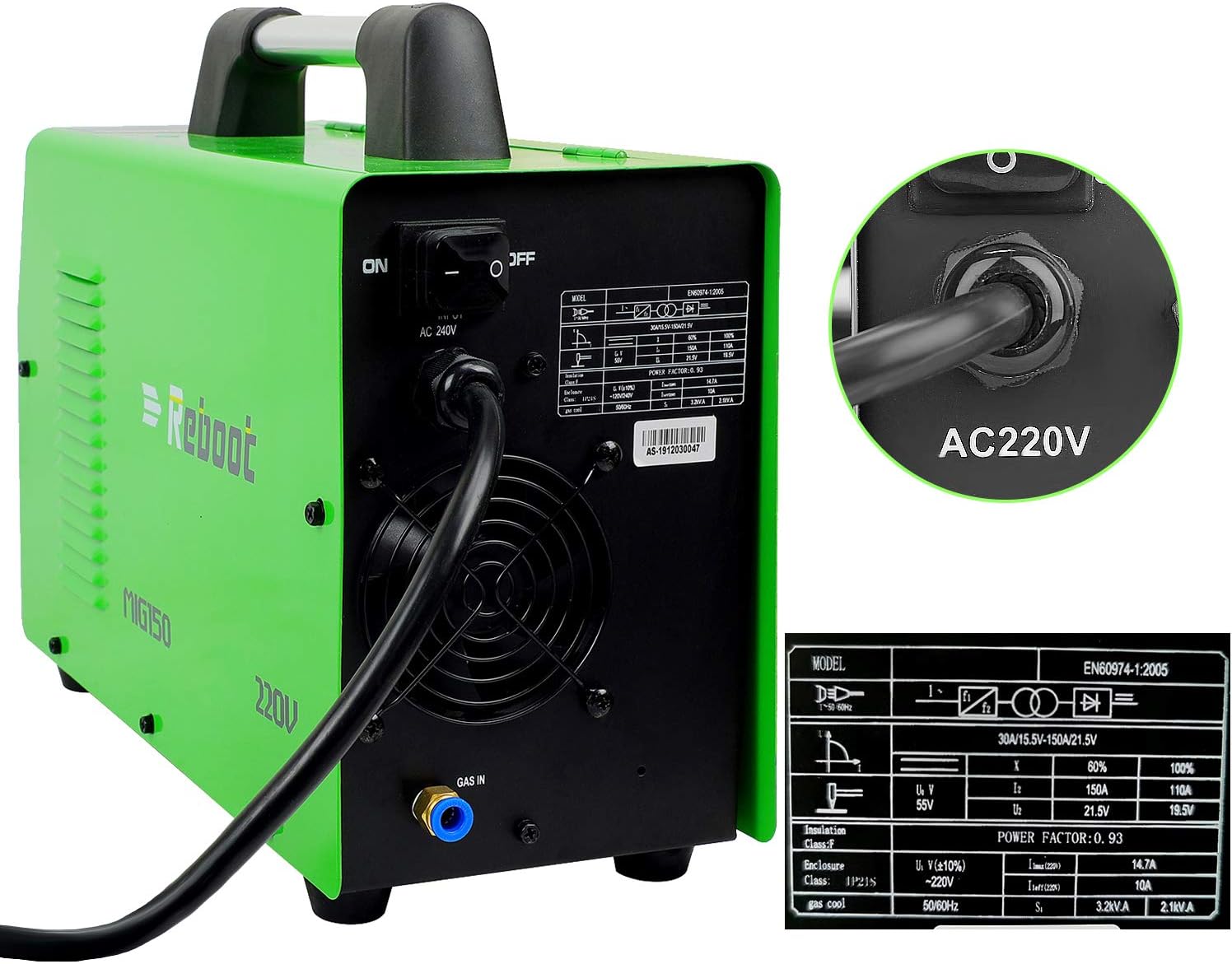 [RECON] REBOOT Mig 150 - saldatrice a filo 150A + MMA - Rikushop