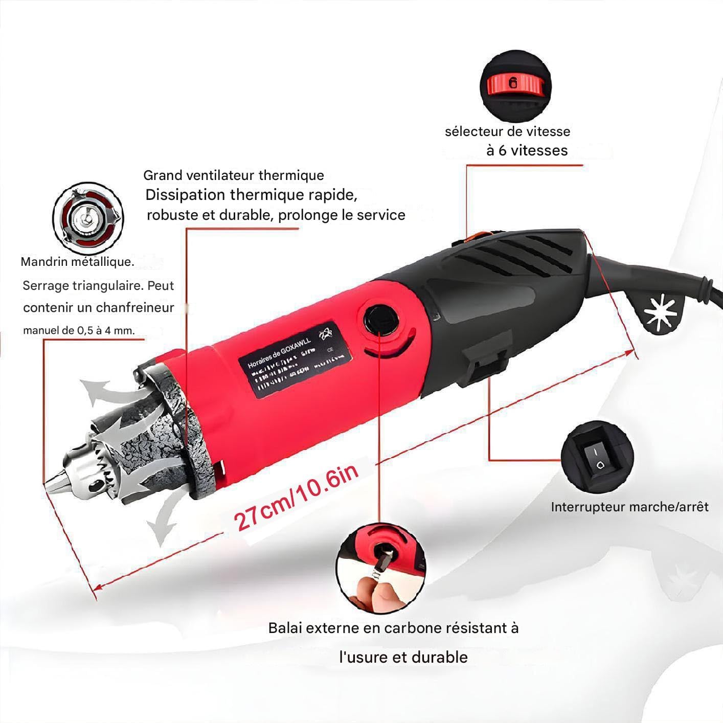 [RECON] Goxawee utensile rotativo G5045 revisionato + kit accessori - Rikushop