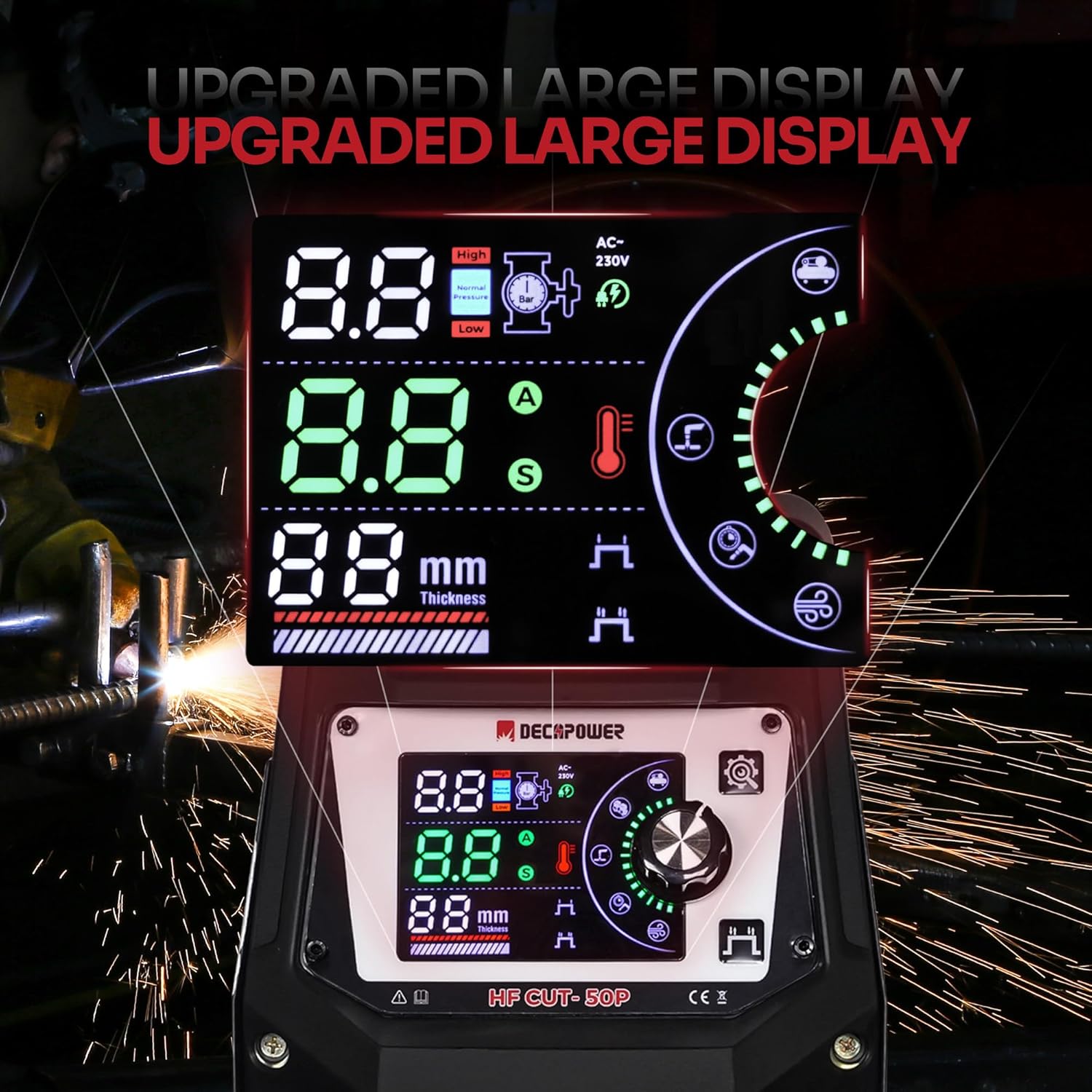 DECAPOWER Macchina da taglio al plasma ad arco pilota HF CUT-50P - Rikushop