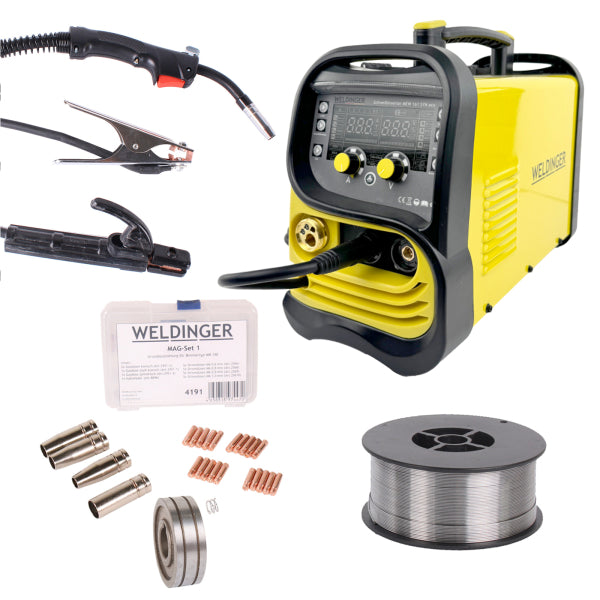 Multiprocesso Weldinger MEW 161 SYN eco + IN REGALO 1 KG DI FILO ANIMATO E MAG SET