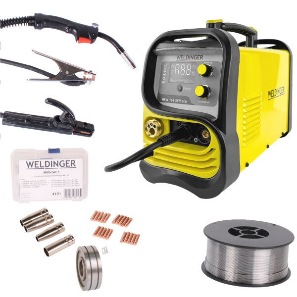 Multiprocesso Weldinger MEW 161 SYN eco + IN REGALO 1 KG DI FILO ANIMATO E MAG SET - Rikushop