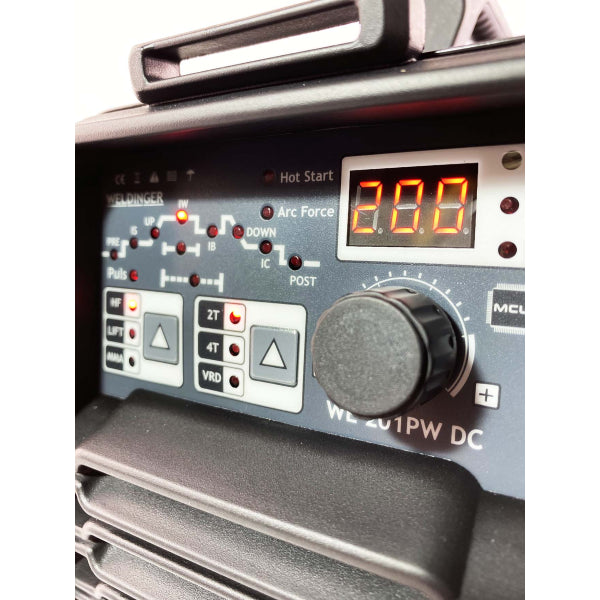 Set Weldinger WE201PW DC HF + Regolatore pro + Tig set - Rikushop