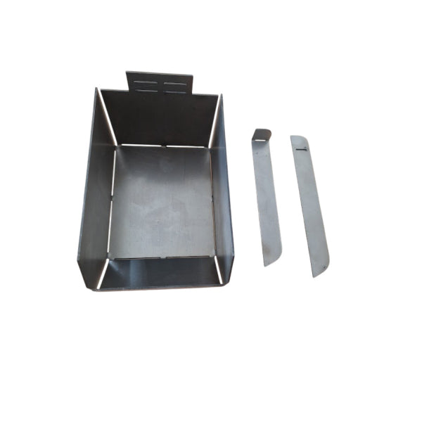 Kit di saldatura: pezzo di esercitazione – cassetta impilabile 100x150x90 mm in lamiera d'acciaio da 2 mm