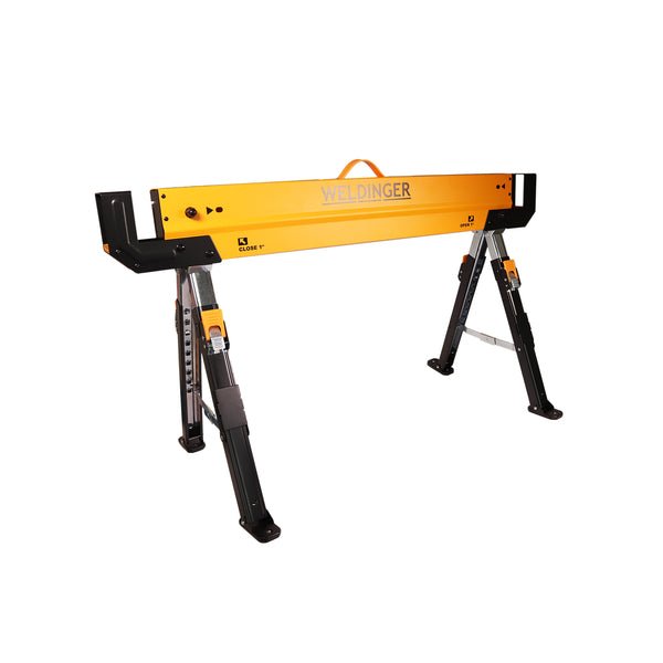 Cavalletto da lavoro WELDINGER regolabile, fino a 590 kg di carico - Rikushop