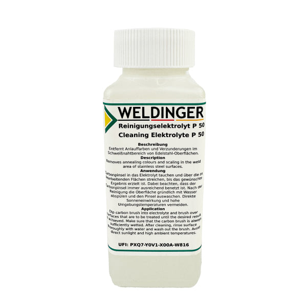 Dispositivo di pulizia delle saldature Clean Perfect CP300 da 300 W con elettrolita e scatola di trasporto WELDINGER - Rikushop