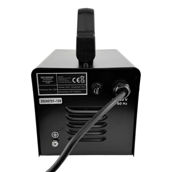 Dispositivo di pulizia delle saldature Clean Perfect CP300 da 300 W con elettrolita e scatola di trasporto WELDINGER - Rikushop