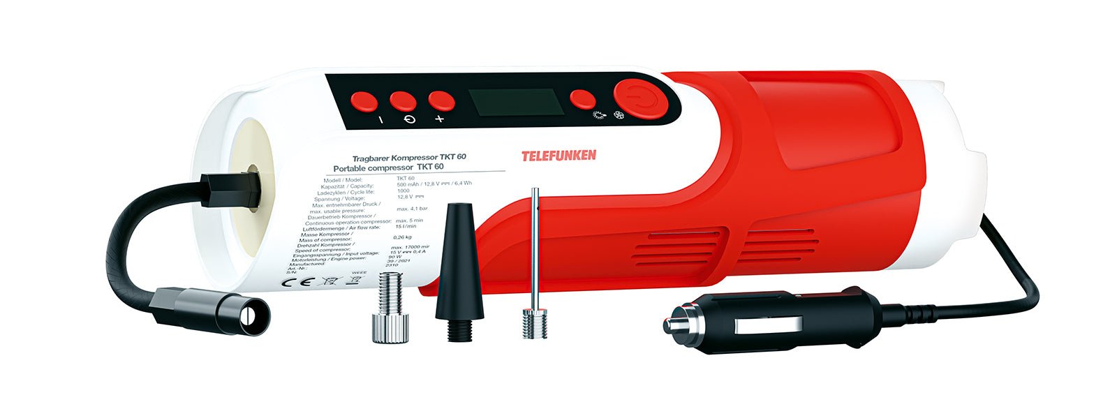 Compressore portatile Telefunken TKT60 - Rikushop
